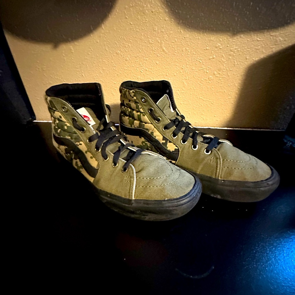 Custom camouflage vans.